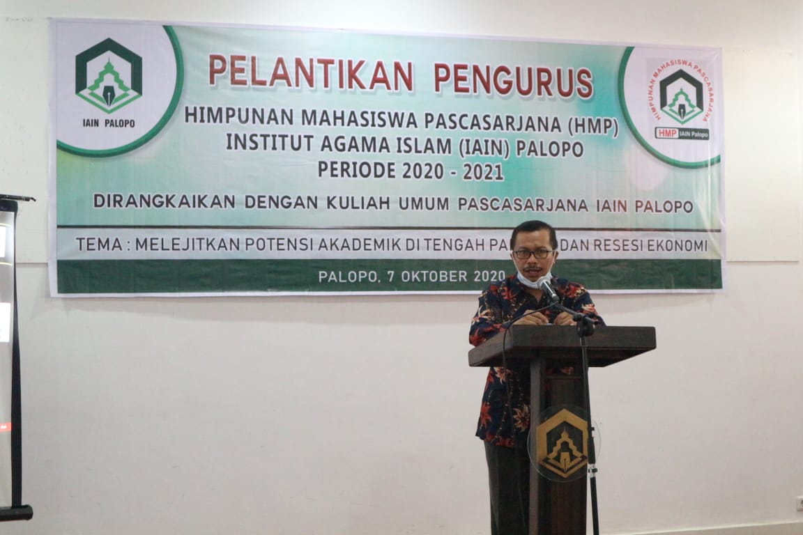 Direktur Pascasarjana Lantik HMP IAIN Palopo, Pertama di Tana Luwu