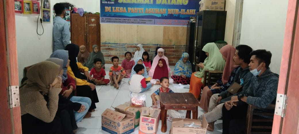 Mapala IAIN Palopo Donasi Sembako di Panti Asuhan Nur Ilahi