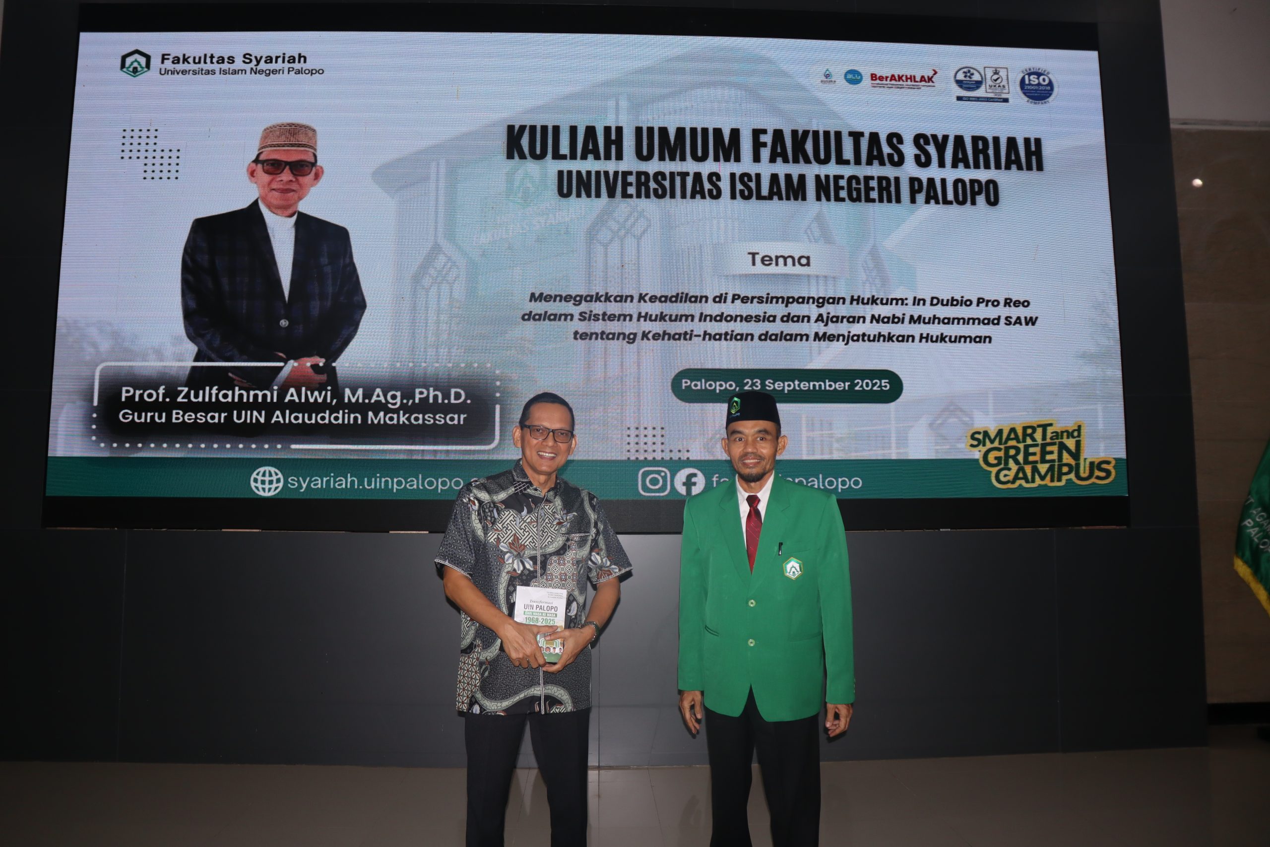 Kuliah Umum Fakultas Syariah UIN Palopo, Bahas Keadilan dalam Sistem Hukum Indonesia