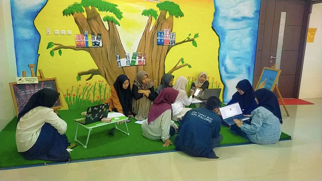 Masa Awal Perkuliahan, UPT Perpustakaan UIN Palopo Ramai Dikunjungi