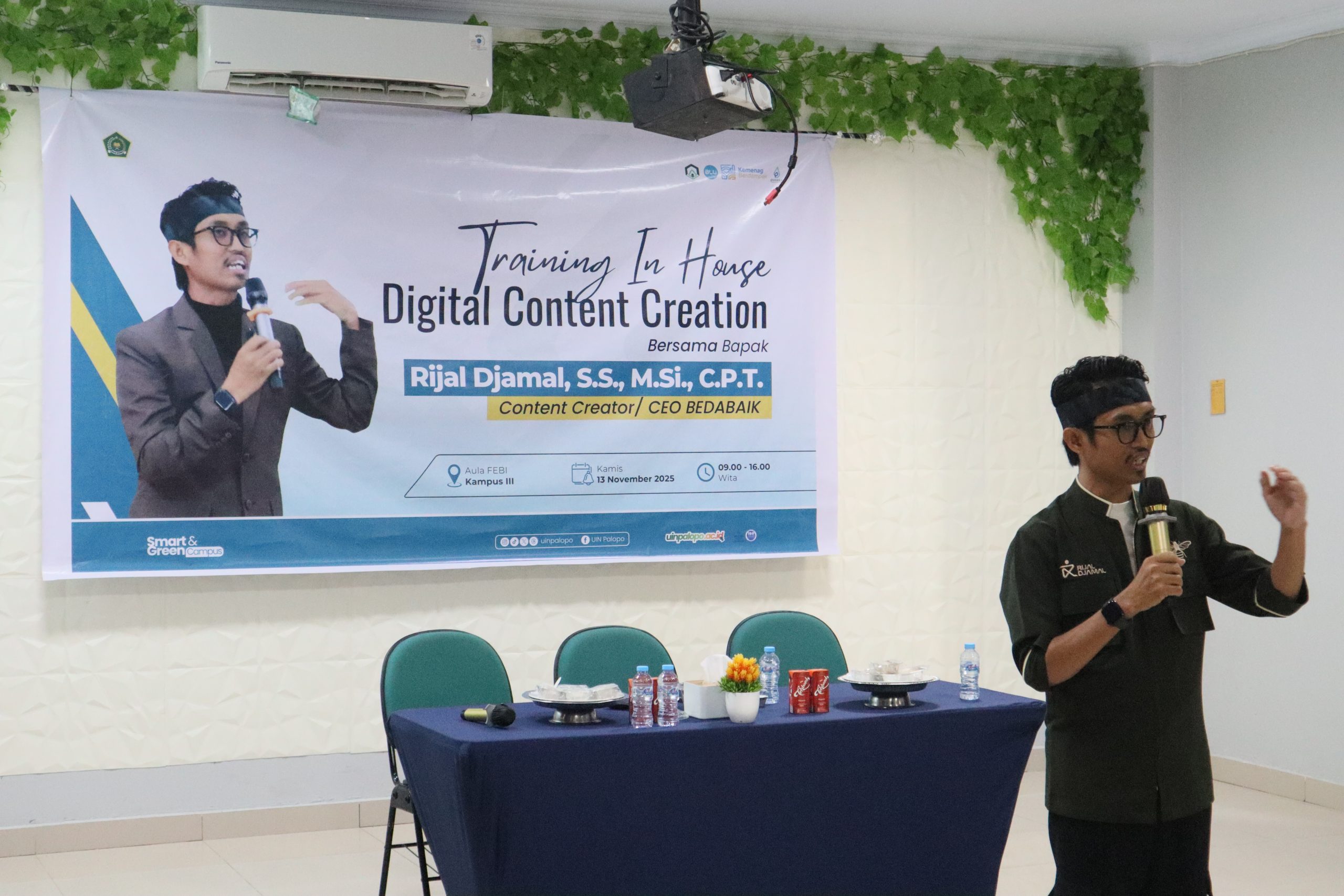 Hadirkan Rijal System, UIN Palopo Latih Mahasiswa dan Tendik Produksi Konten Edukatif