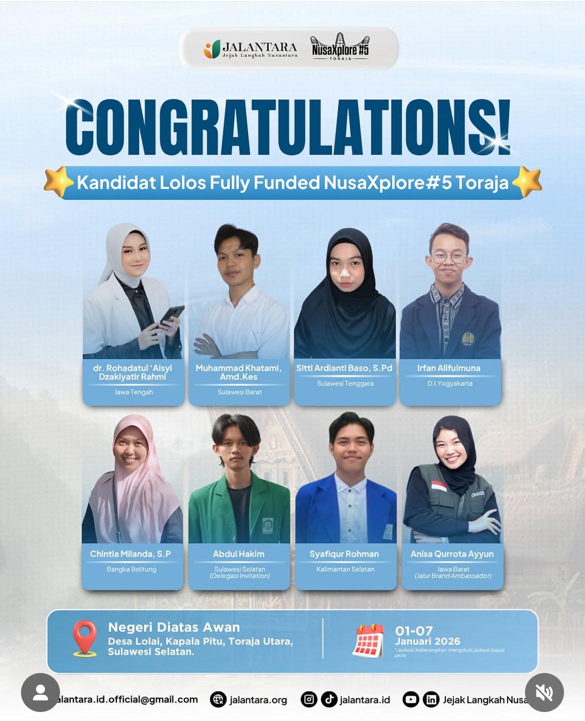 Abdul Hakim, Mahasiswa UIN Palopo Lolos Program Fully Funded Nusaxplore Jalantara