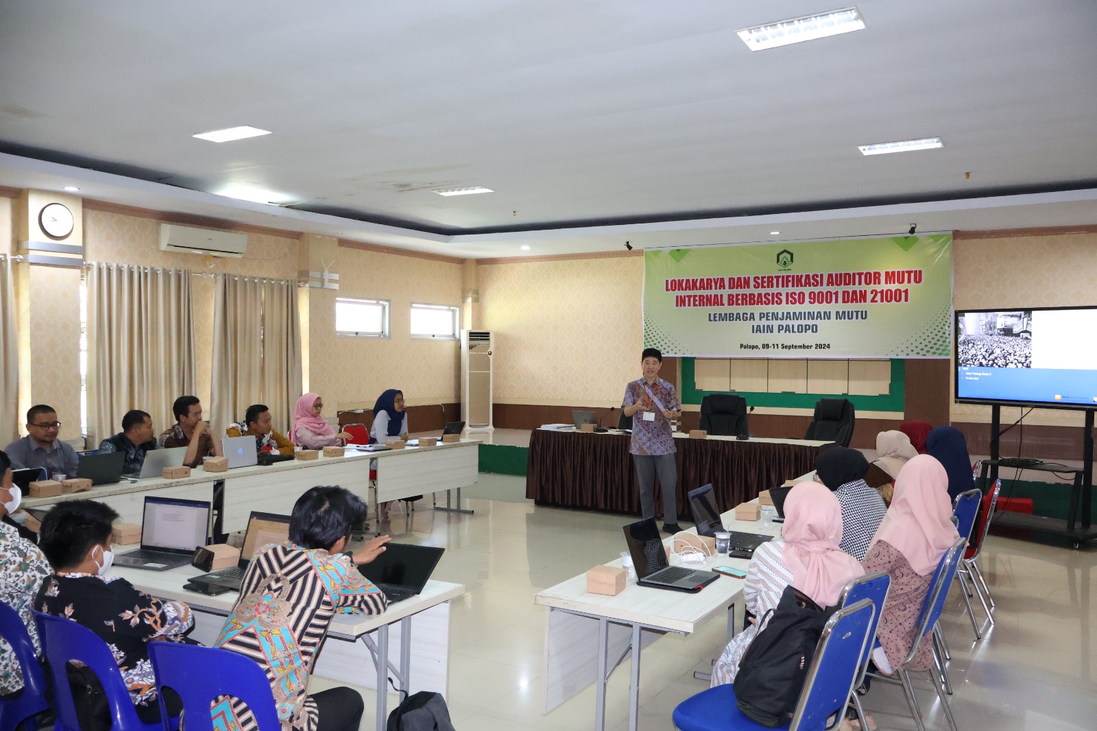IAIN Palopo Menggelar Lokakarya dan Sertifikasi Auditor Mutu Internal Berbasis ISO 9001 dan 21001