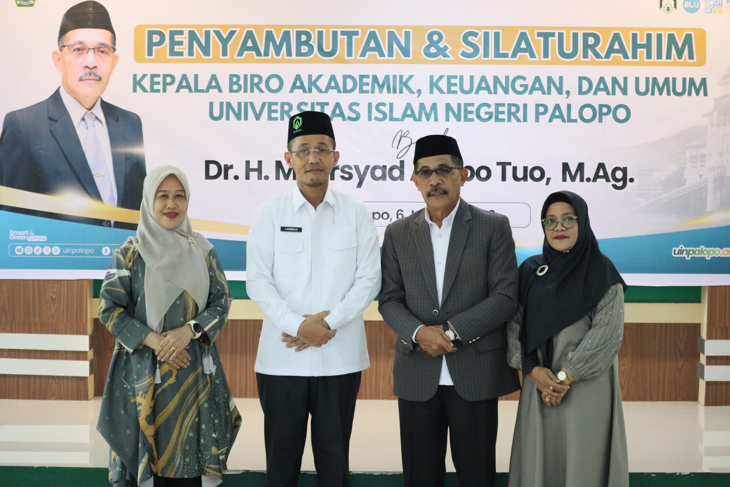 UIN Palopo Sambut Kepala Biro AKU Baru, Rektor Tekankan Soliditas