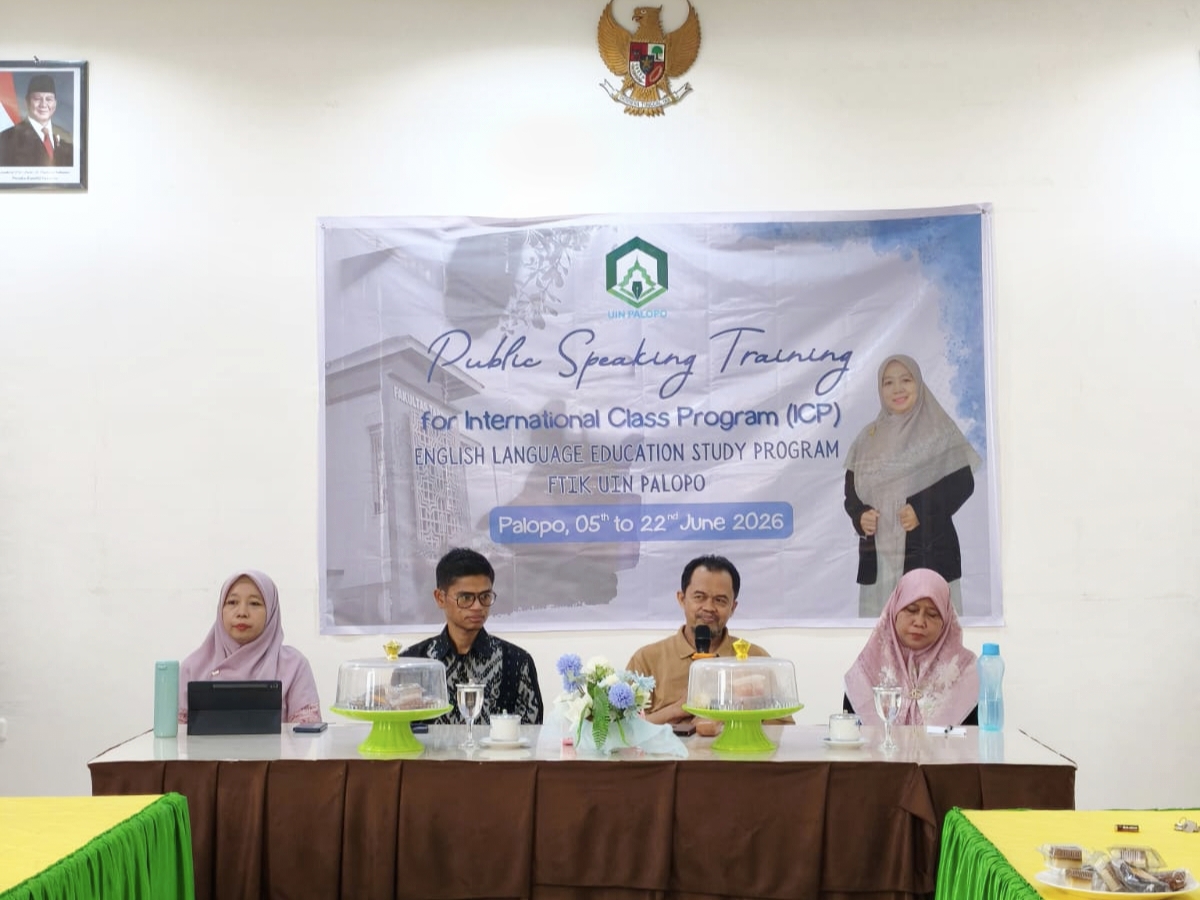 Dukung Internasionalisasi Kampus, ICP FTIK UIN Palopo Gelar Pelatihan Public Speaking