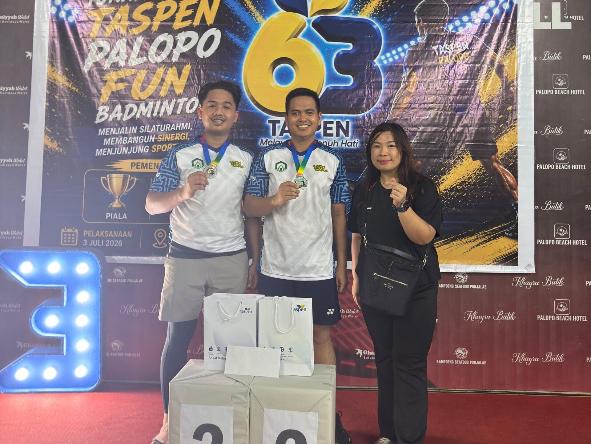 Prestasi Nonakademik Bertambah, UIN Palopo Runner-up Taspen Palopo Fun Badminton Tournament 2026