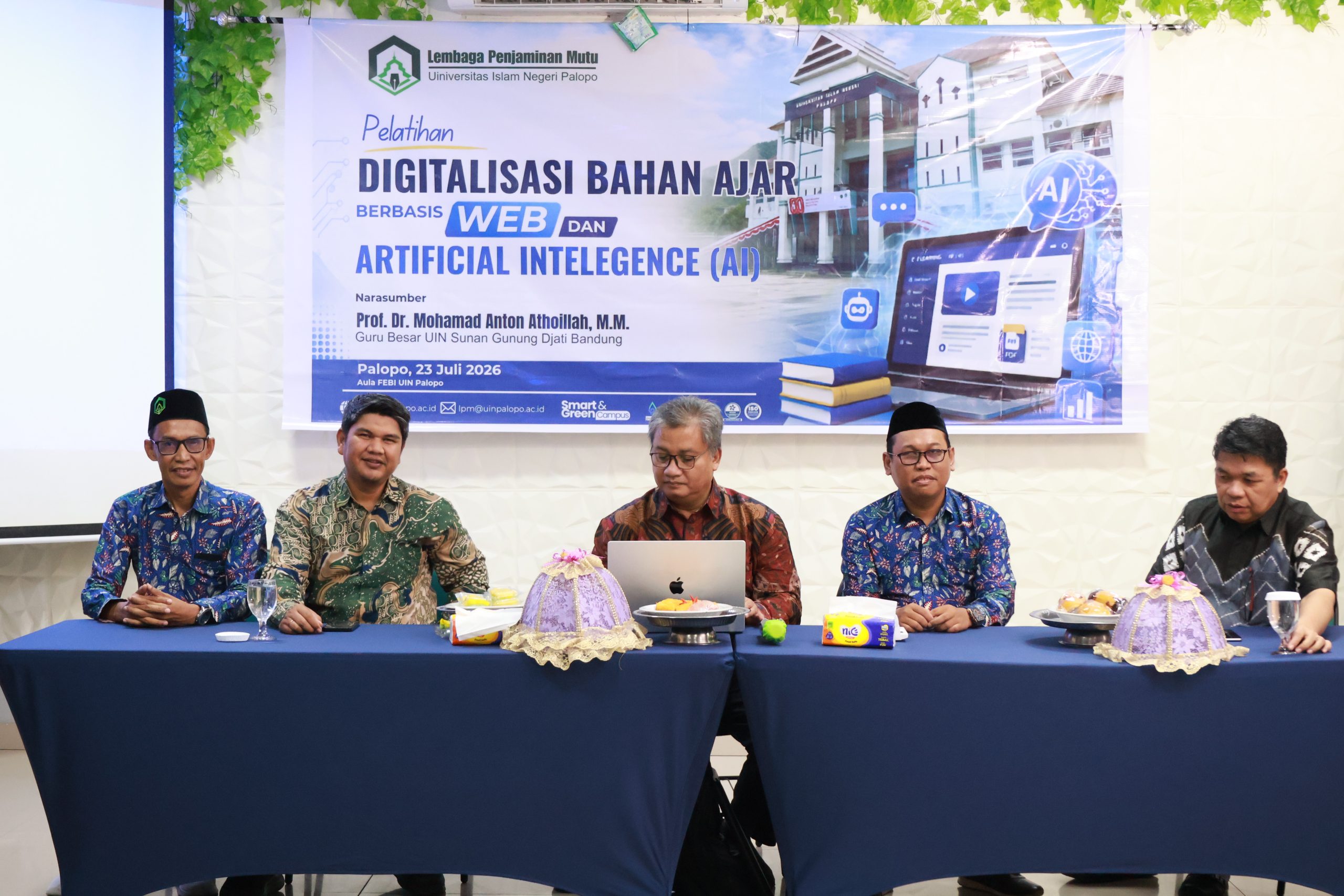 LPM UIN Palopo Perkuat Kompetensi Dosen melalui Pelatihan Digitalisasi Bahan Ajar Berbasis Web dan AI