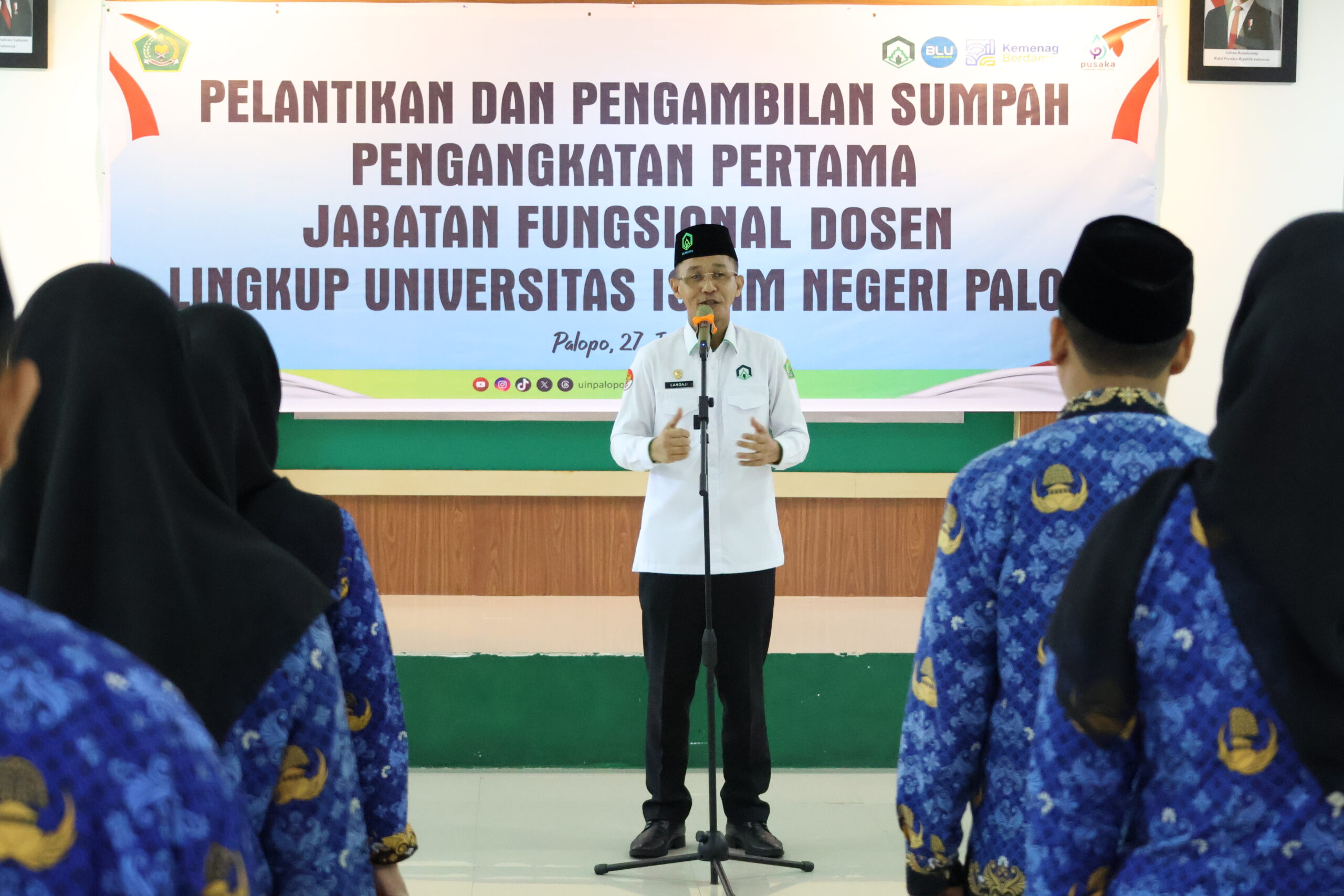 16 Dosen UIN Palopo Ikuti Sumpah Jabatan Fungsional, Siap Perkuat Mutu Akademik