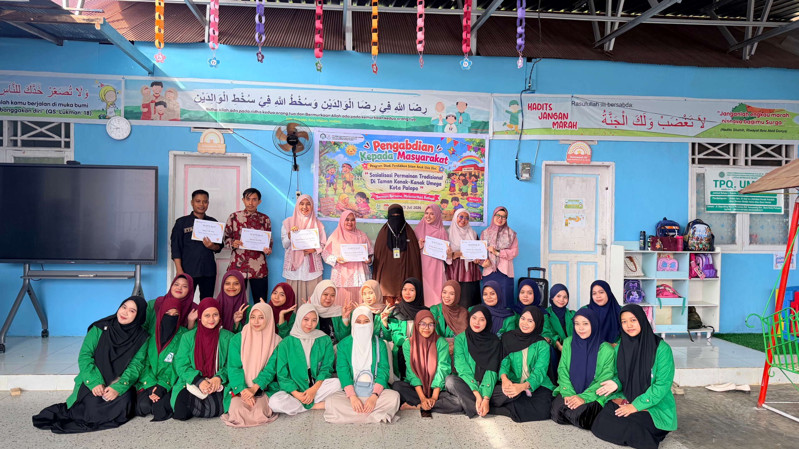 Peringati Hari Anak Nasional 2026, PIAUD UIN Palopo Hidupkan Permainan Tradisional di TK Umega