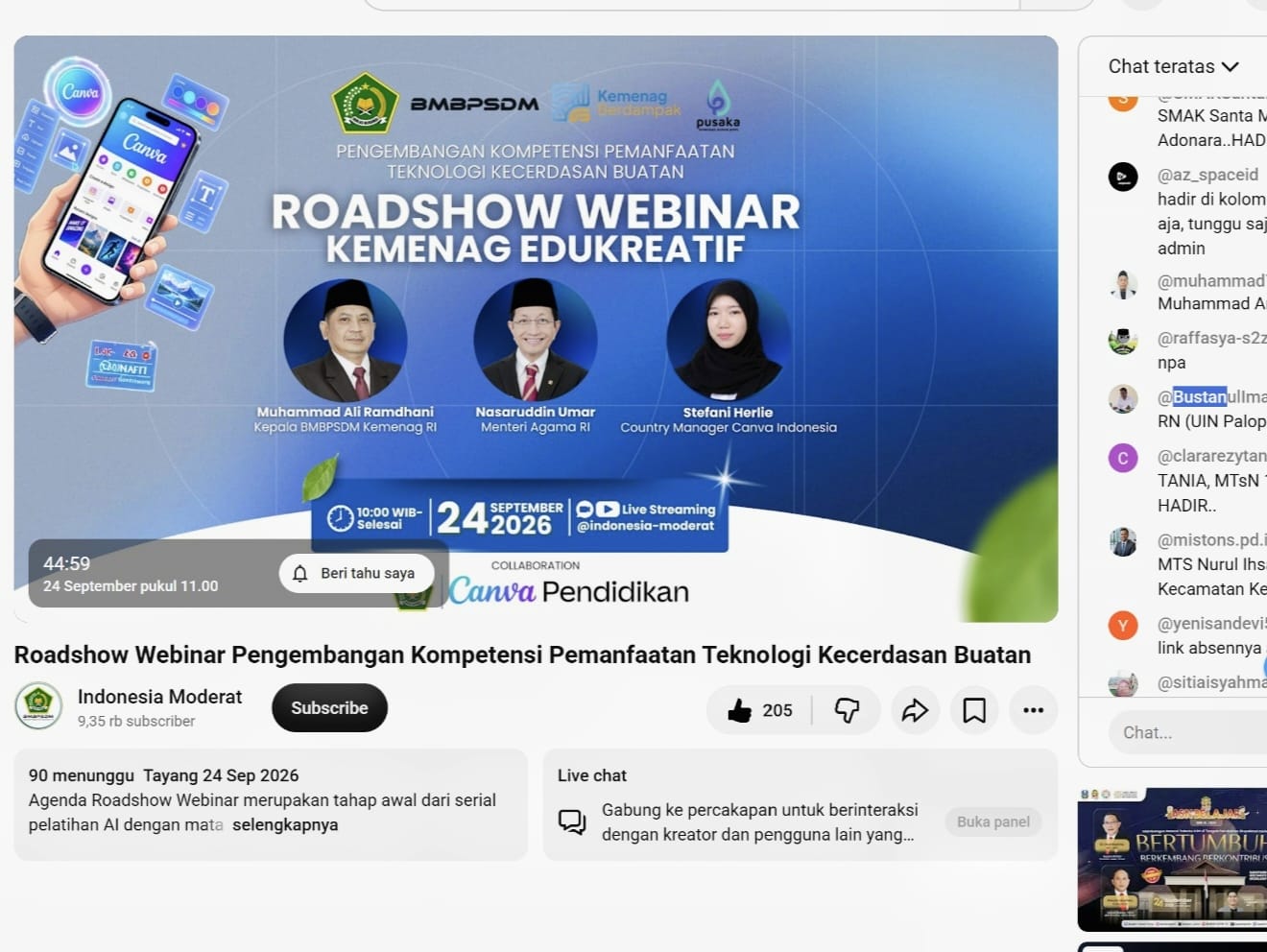 UIN Palopo Dorong Penguatan Melek Digital 111 ASN melalui Roadshow Webinar Kompetensi AI Kemenag RI