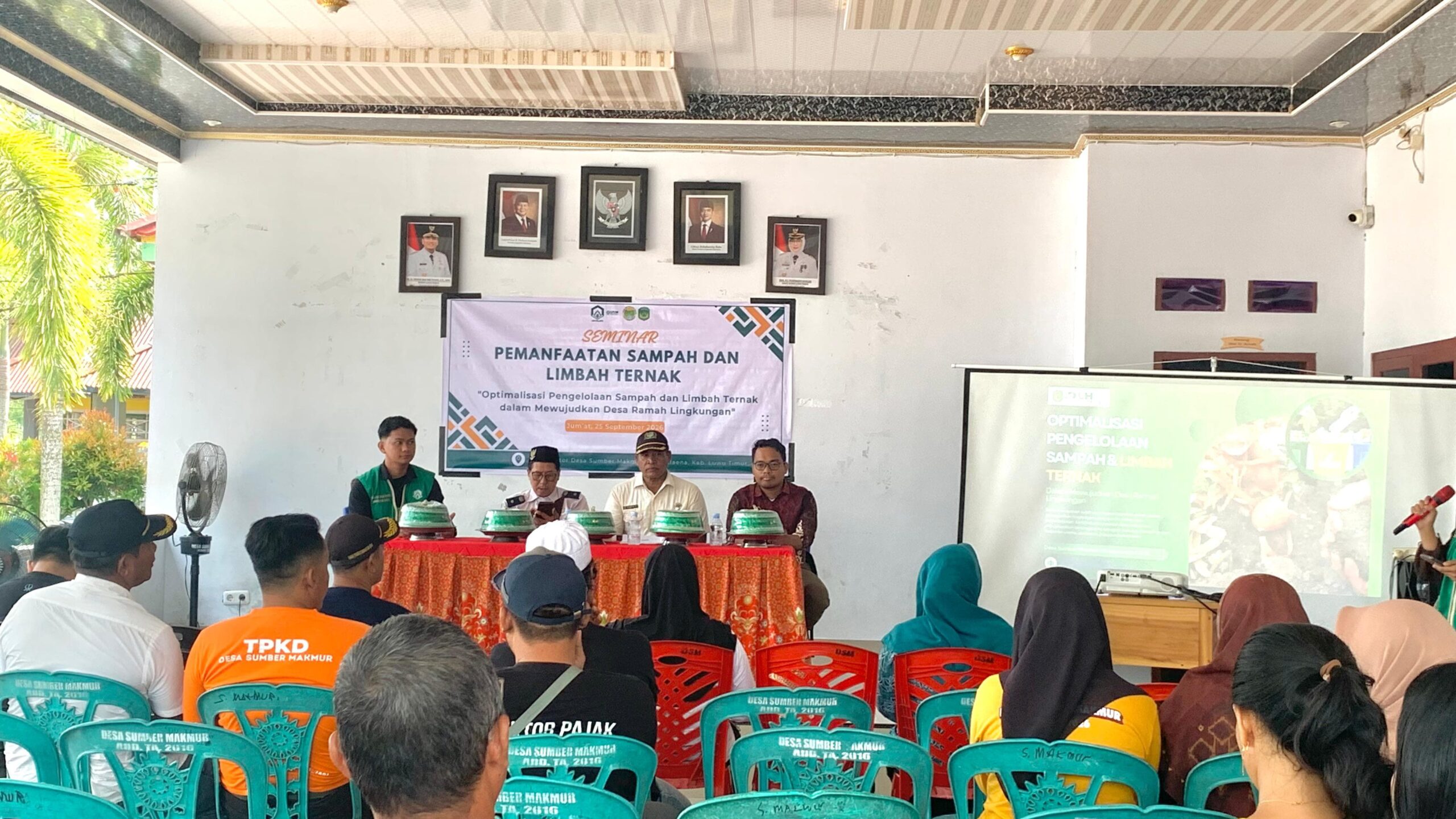 Dorong Desa Ramah Lingkungan, KKN Tematik UIN Palopo di Lutim Gelar Seminar Pengelolaan Sampah dan Limbah Ternak