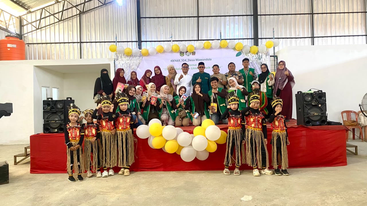 KKN Posko 48 UIN Palopo Gelar Bazar UMKM dan Pentas Anak di Desa Wawondula