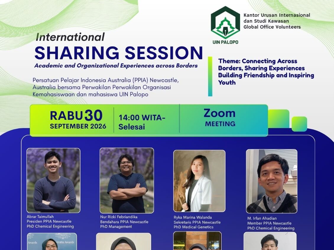 UIN Palopo dan PPIA Newcastle Gelar International Sharing Session, Perkuat Jejaring Akademik Lintas Negara