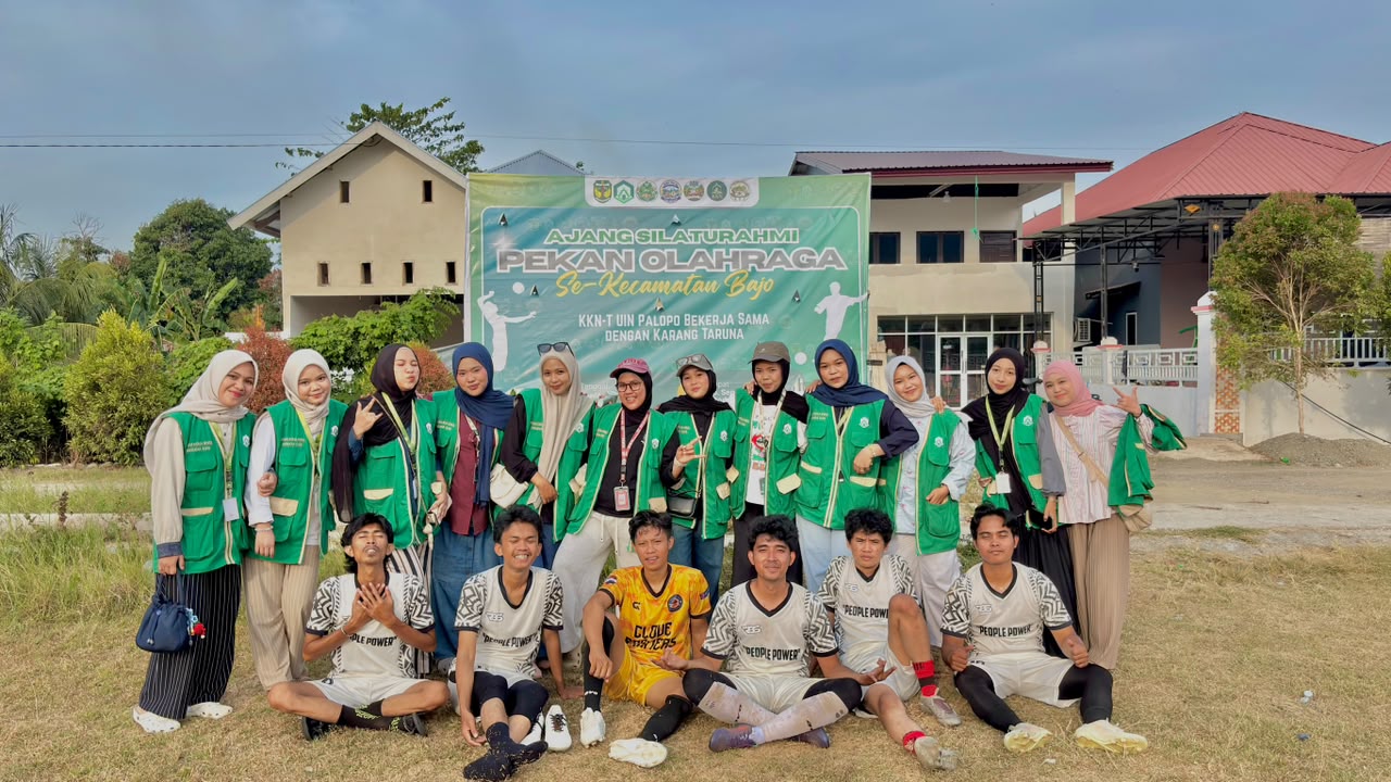 KKN Tematik Angkatan XLVIII UIN Palopo Gelar Pekan Olahraga dan Silaturahim se-Kecamatan Bajo
